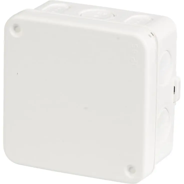 5 stk ABB AP75 forgreningsdåse, 75x75x38 mm, hvid - Sikker handel