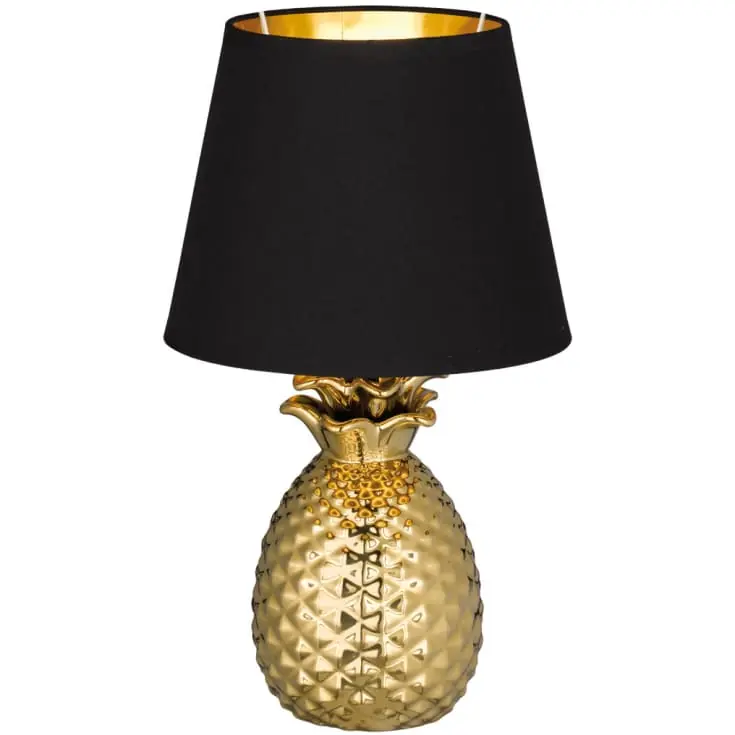 Bedste pris | Trio Lighting Pineapple børnelampe, guld, 35 cm
