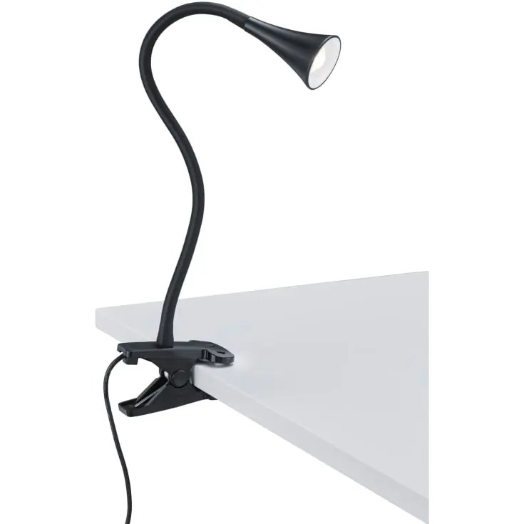 Trio Lighting Viper klemmelampe, sort - Nyt i shoppen