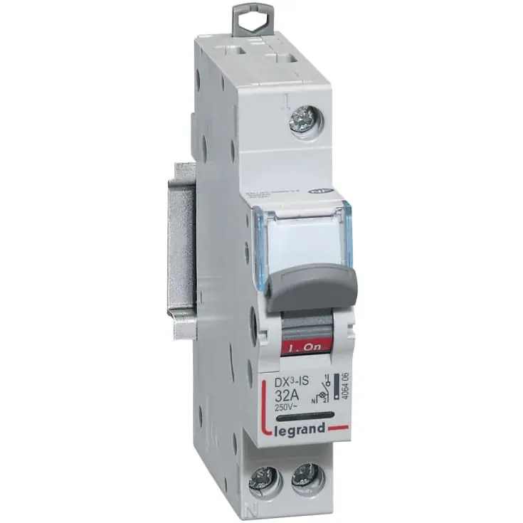 Legrand DX3 lastafbryder, 2P, 16A, 400V, 1 modul | Topprodukt