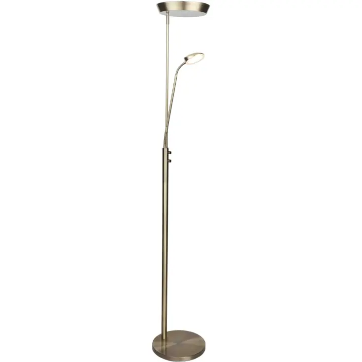 Topkvalitet - Halo Design Vegas Uplight gulvlampe, antik messing