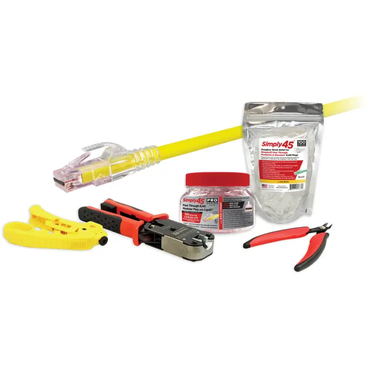 Bestseller | Simply45 RJ45 starter kit CAT6/6A, alt til at komme i gang