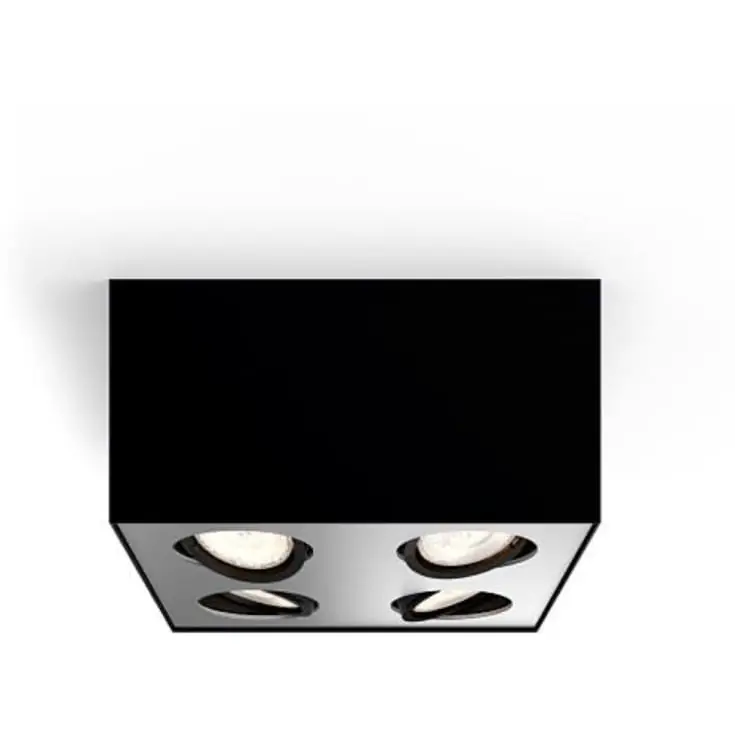 Spar mere | Philips myLiving Box Special påbygningsspot, sort