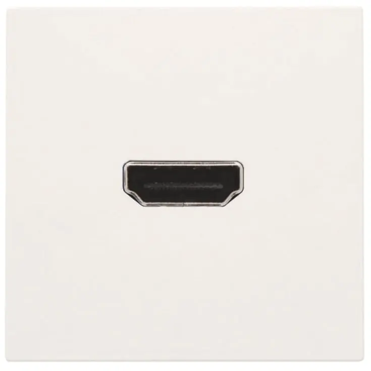 Niko HDMI udtag connector for stikmontering, råhvid | Bestil nemt