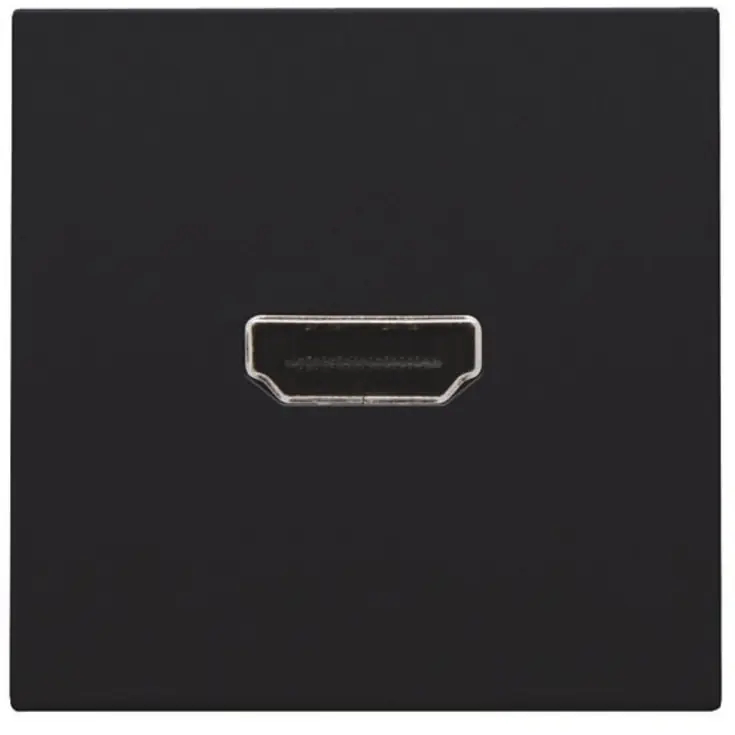 Niko HDMI udtag connector for stikmontering, sort - Favorit blandt kunder