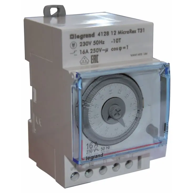 Legrand MictroRex3 T31 kontaktur, analog døgn, 230V, 16A - Ekstra rabat