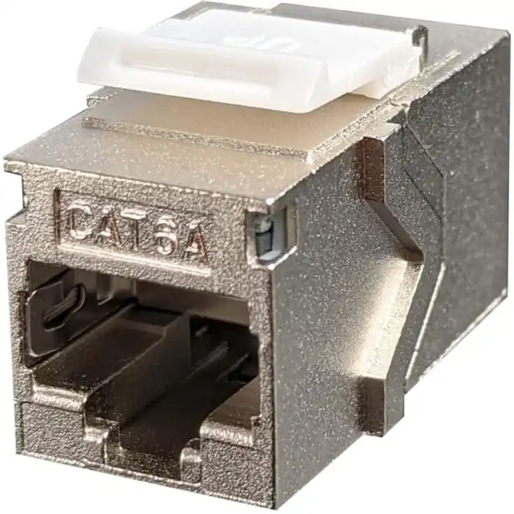 Sikker betaling - Simply45 RJ45 keystone konnektor, CAT7A/6A, skærmet