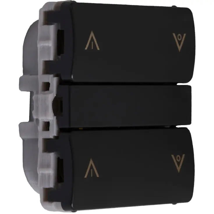 Toppris - Smartkontakten Zigbee batteritryk til LK Fuga, tænd/sluk og op/ned, grå