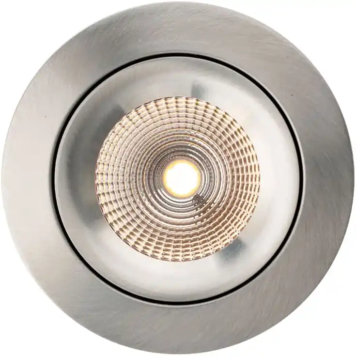 The Light Group One 360° SunLike indbygningsspot, 2700K, aluminium | Tilbudspris