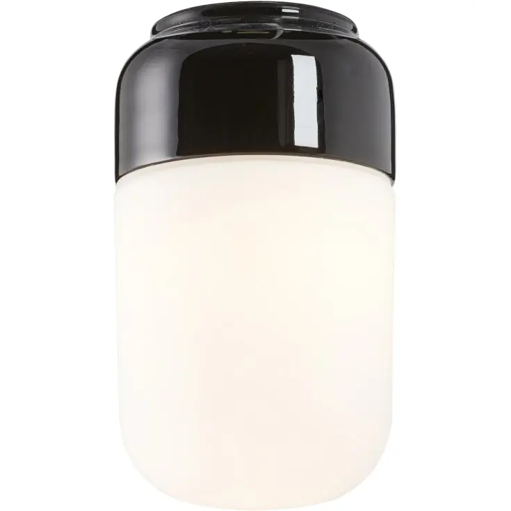 Udsalg - Ifö Ohm loftlampe, sort/opal