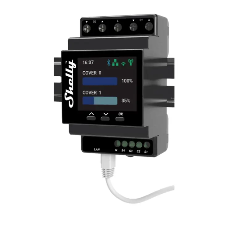 Shelly Pro Dual dobbelt styring med Wi-Fi | Kun kort tid