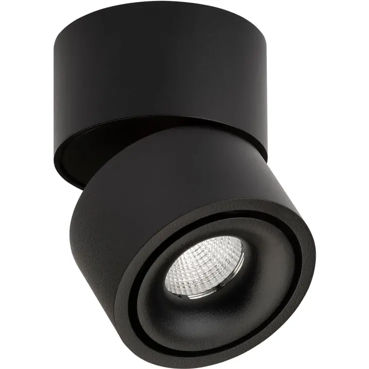 Antidark Easy Mini påbygningsspot, sort - Skarp pris