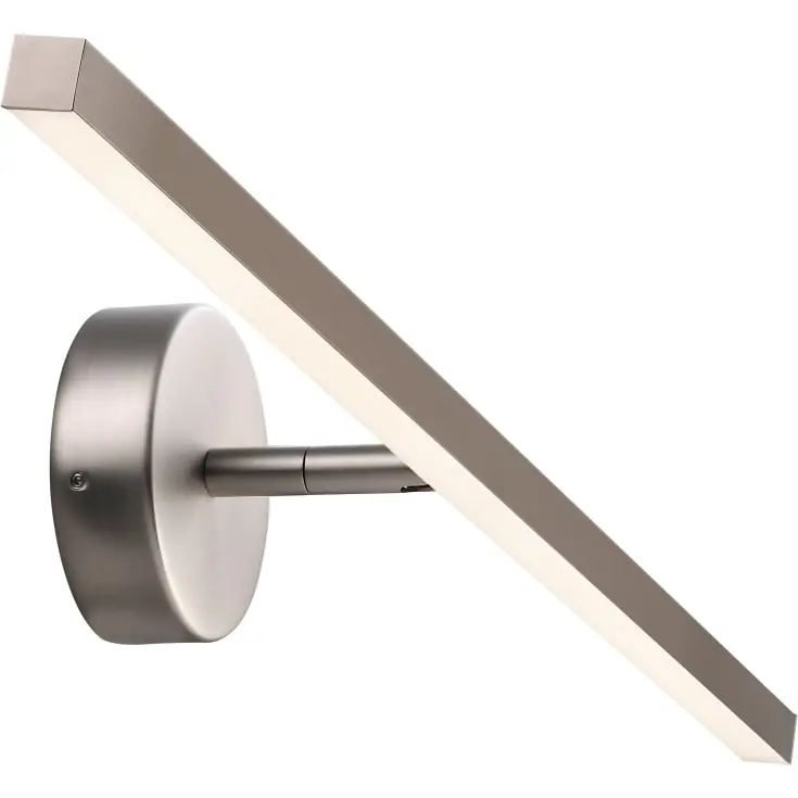 Bedste pris | Nordlux IP S13 spejllampe, børstet stål, 60 cm