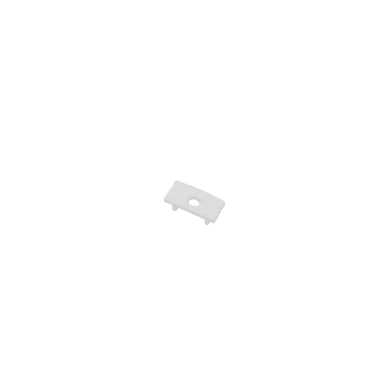 Anbefalet valg - Ansell Lighting endestykke, med hul, 8x17,1 mm, sort