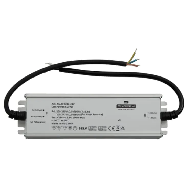 Bestil nu - Ansell Lighting udendørs LED driver, 24V, 200W
