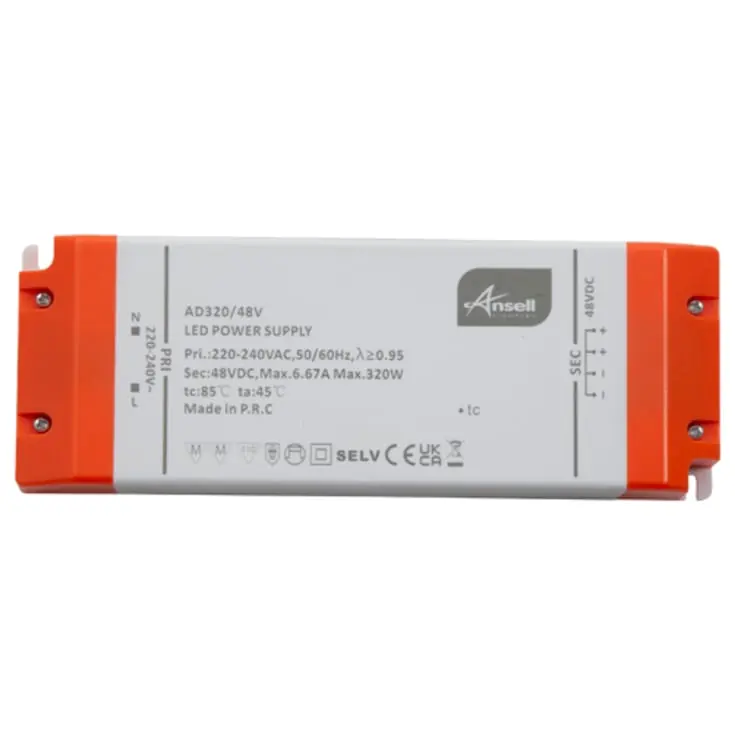 Meget populær | Ansell Lighting LED driver, 48V, 320W