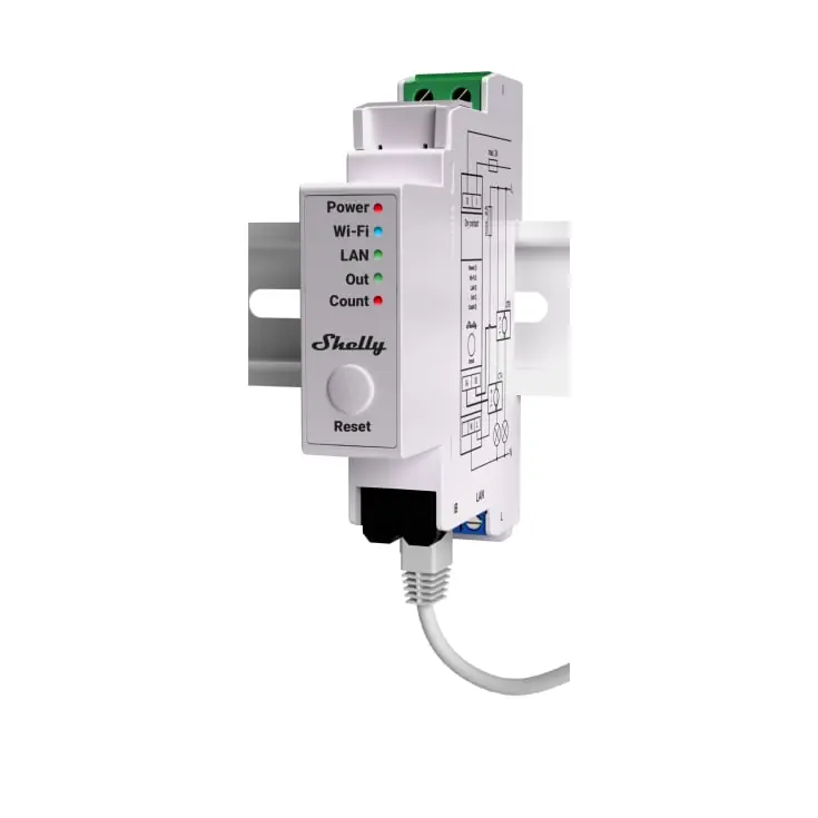 Netop kommet | Shelly Pro energimåler, 1 fase, 2 x 50A
