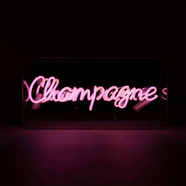 Særpris - Locomocean Champagne neonskilt