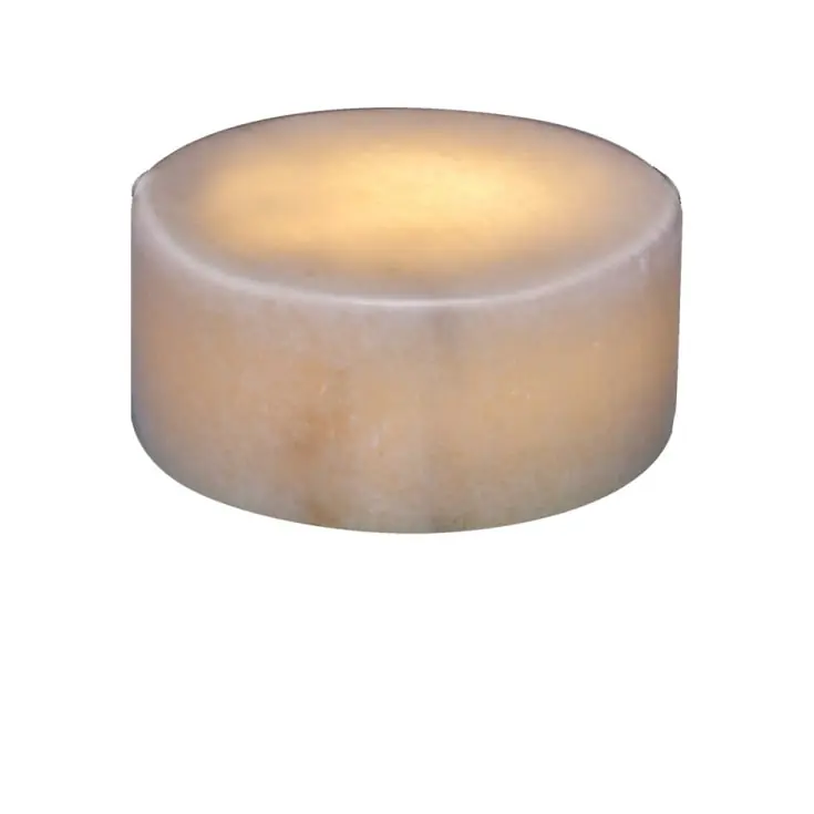 Unison marmor bordlys, hvid, H4 cm - Godt tilbud