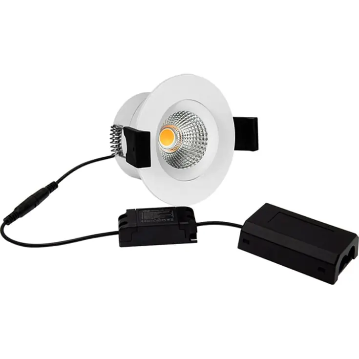 Hilux D8 Tilt360 indbygningsspot, 8W, 2700K, hvid - Køb nu