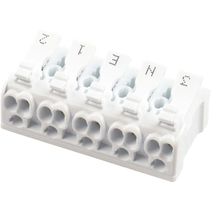 Kundernes favoritter | Scan Products klemrække 5-polet til Luna indbygningsspot