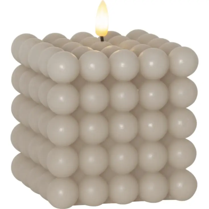 12 stk Star Trading Flamme Dot Bubble LED stearinlys, beige | Superpris