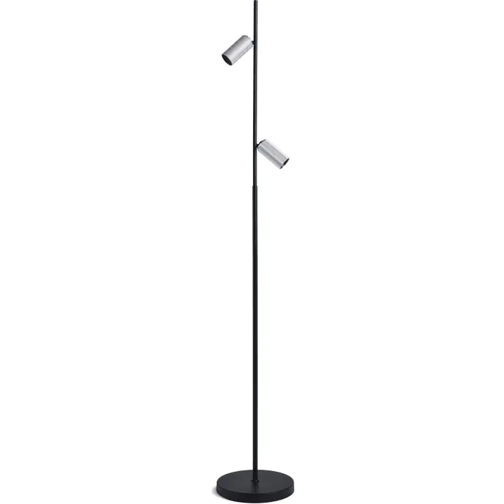 Antidark Decor F2 gulvlampe, aluminium | Anbefalet valg