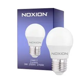 Tilgængelig nu | Noxion Lucent LED E27 Kugle Classic matt 3W 250lm - 827 ekstra varm hvid erstatter 25W