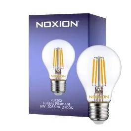 Tilbuddet slutter snart | Noxion Lucent filament LED E27 Pære klar 8W 1055lm - 827 ekstra varm hvid erstatter 75W