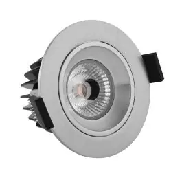 Anbefalet valg - Noxion LED spot Diamond Vipbar Aluminium 6W 400lm 36D - 927 ekstra varm hvid Udsnit 83mm - IP44 - bedste farvegengivelse - dæmpbar