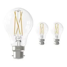 Fordelspakke 3x Calex Smart Tuya Wifi B22 Pære filament 7W 806lm - 818-830 Justerbar Hvid dæmpbar - erstatter 60W | Kundernes valg