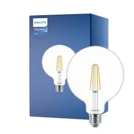Bestil nemt | Philips MASTER Value LED Globe E27 120mm filament klar 5.9W 806lm - 927 ekstra varm hvid bedste farvegengivelse - erstatter 60W