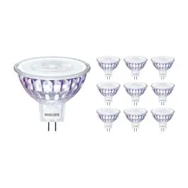 Udsalg | Fordelspakke 10x Philips Master Value LED Spot GU5.3 MR16 5.8W 460lm 36D - 930 Varm Hvid Bedste Farvegengivelse - Dæmpbar - Erstatter 35W