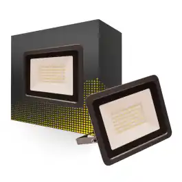 Bright Choice LED Projektør 50W 5000lm 100D - 840 Kold Hvid IP66 - Symmetrisk - Køb i dag