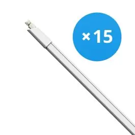 Prisnedsættelse | Fordelspakke 15x Bright Choice LED Vandtæt Lysrender 27W 2970lm - 840 Kold Hvid 150cm