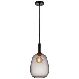 Tilgængelig nu - Nordlux Alton Pendel Lampe Glas Sort Egnet til E27