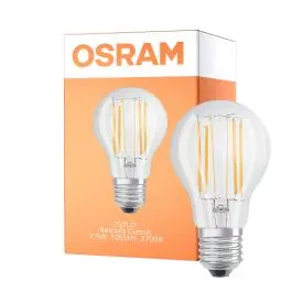 Direkte fra fabrikken - Osram Classic LED E27 Pære Filament Klar 7.5W 1055lm - 827 Ekstra Varm Hvid Erstatter 75W