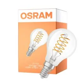 Ekspreslevering - Osram Vintage 1906 LED Classic Slim E14 Pære Filament Klar 4.8W 470lm - 827 Ekstra Varm Hvid Dæmpbar - Erstatter 40W