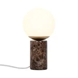 Eftertragtet - Nordlux Bordlampe Lilly Glas Brun Egnet til 1x E14