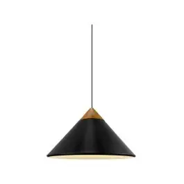 DFTP by Nordlux Kinto Pendel Lampe Metal og Træ Sort 420mm - Egnet til E27 - Bedste pris