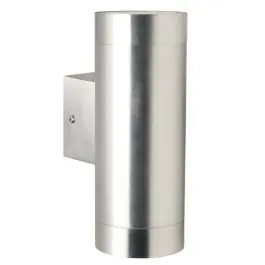 Bedst sælgende - Nordlux Tin Vægbelysning Aluminium og Glas Up & Down 76mm - IP54 - Egnet til 2x GU10