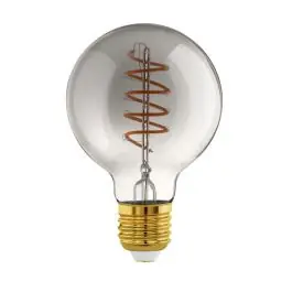 Bestseller | Eglo Connect.Z Smart LED Globe E27 Filament Smokey 4W 150lm - 820 Ekstra Varm Hvid Dæmpbar - Erstatter 15W