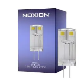 Topprodukt - Noxion Bolt LED Kapsel G4 Klar 0.9W 100lm - 827 Ekstra Varm Hvid Erstatter 10W