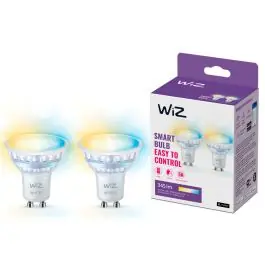 Sidste chance | Dobbeltpakke 2x WiZ Smart LED Spot GU10 PAR16 5W 400lm 36D Bedste Farvegengivelse - Dæmpbar - Erstatter 50W