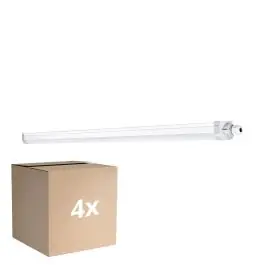Topkvalitet | Fordelspakke 4x Ledvance LED Vandtæt Lysrender 33W 3960lm - 840 Kold Hvid 120cm