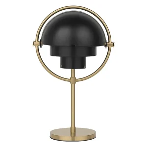 Multi-Lite Portable Bordlampe, messing/sort fra GUBI - Kan bestilles
