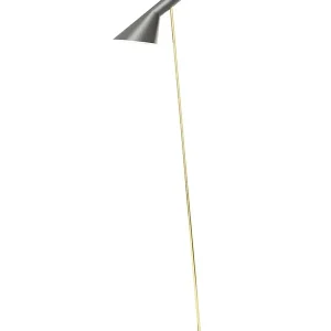 AJ Floor Lamp, grey/brass af Arne Jacobsen - Nyhed