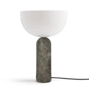 Kizu Bordlampe Large, Grey Marble fra New Works | Tidsbegrænset