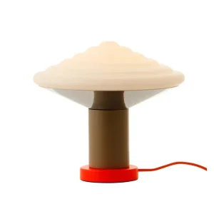 Whipped Table Lamp, luminous orange fra LEO Objects | Spar ekstra