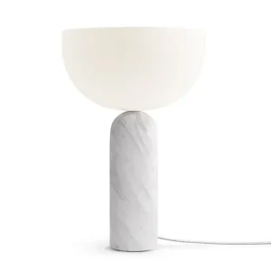 Spar ekstra | Kizu Bordlampe Large, White Marble fra New Works